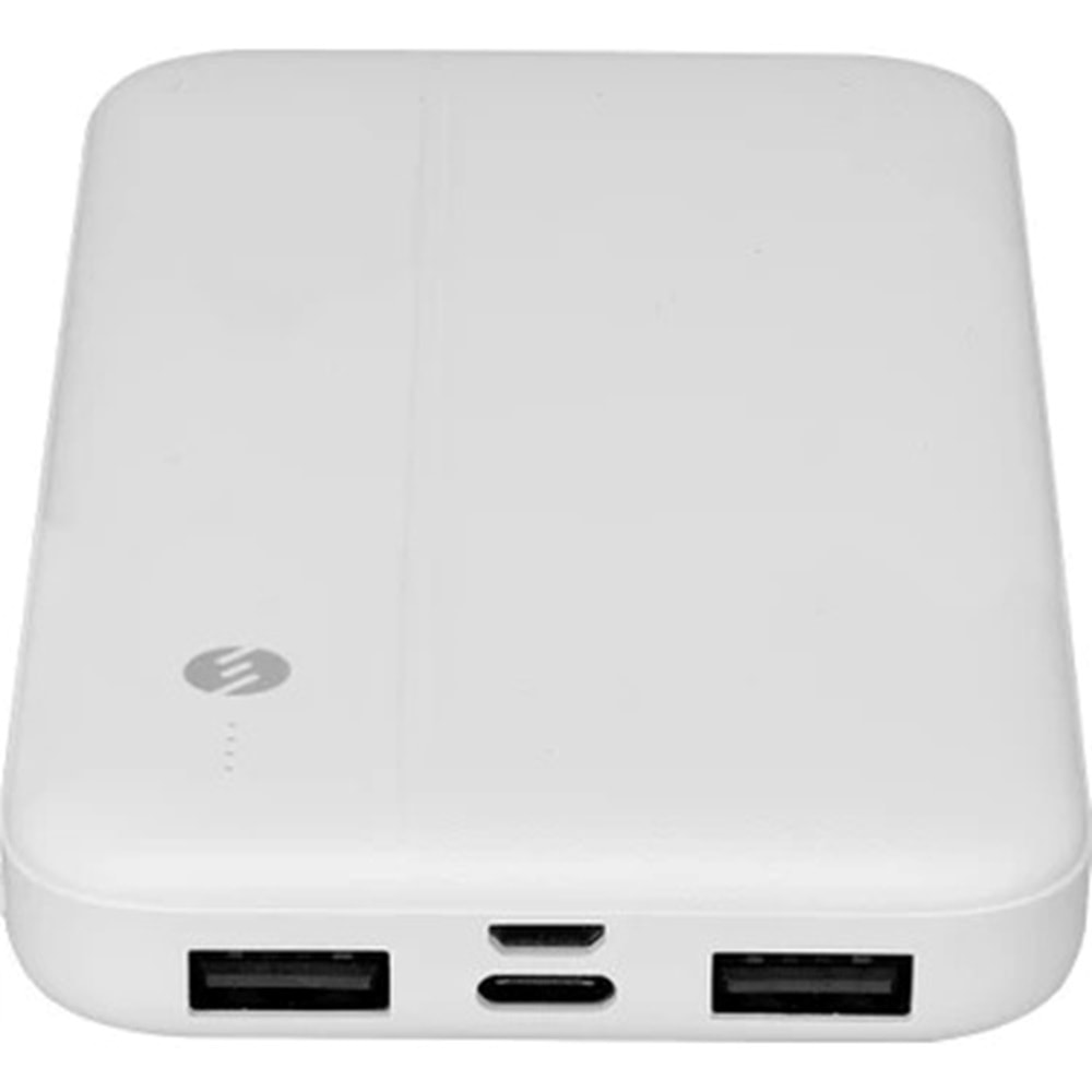 23825 S-Link Ip-G10N Beyaz Micro+Type C Girişli 10000 Mah Powerbank