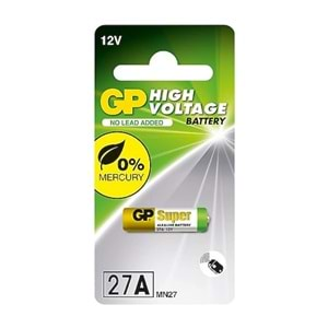 27A 12V Yüksek Voltaj Alkalin Kumanda Pili Gp