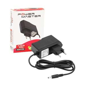 Adaptör 12V 1A Priz Tipi İnce Uçlu Powermaster